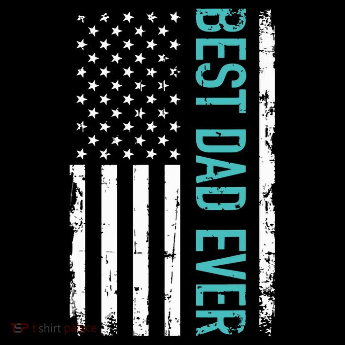 Fathers Day Best Dad Ever With US American Flag 16 in Basic Backpack