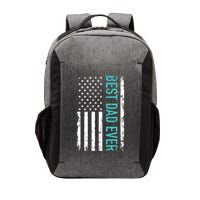 Fathers Day Best Dad Ever With US American Flag Vector Backpack