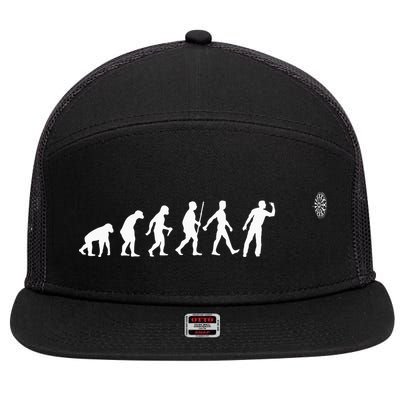 Funny Dart Bullseye Dartboard Team Players 7 Panel Mesh Trucker Snapback Hat
