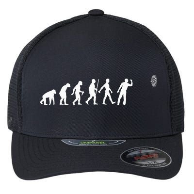 Funny Dart Bullseye Dartboard Team Players Flexfit Unipanel Trucker Cap