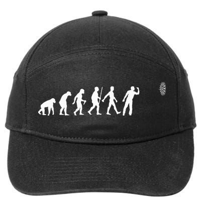 Funny Dart Bullseye Dartboard Team Players 7-Panel Snapback Hat