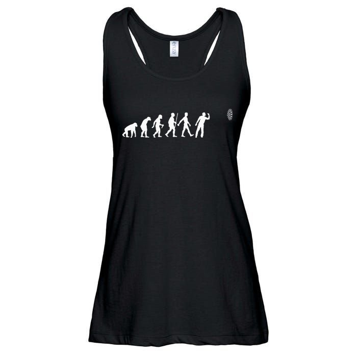Funny Dart Bullseye Dartboard Team Players Ladies Essential Flowy Tank