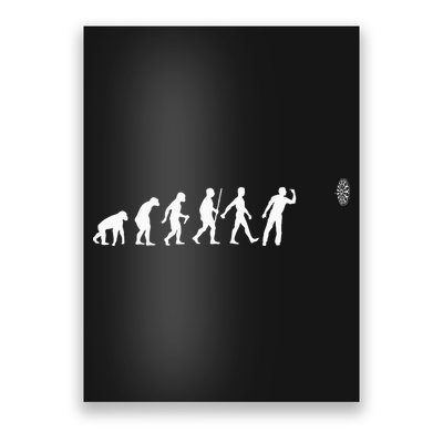 Funny Dart Bullseye Dartboard Team Players Poster