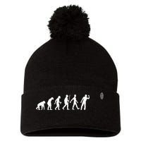 Funny Dart Bullseye Dartboard Team Players Pom Pom 12in Knit Beanie