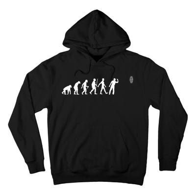 Funny Dart Bullseye Dartboard Team Players Tall Hoodie