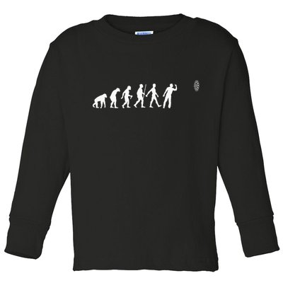 Funny Dart Bullseye Dartboard Team Players Toddler Long Sleeve Shirt