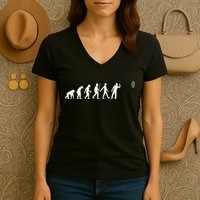 Funny Dart Bullseye Dartboard Team Players Women's V-Neck T-Shirt