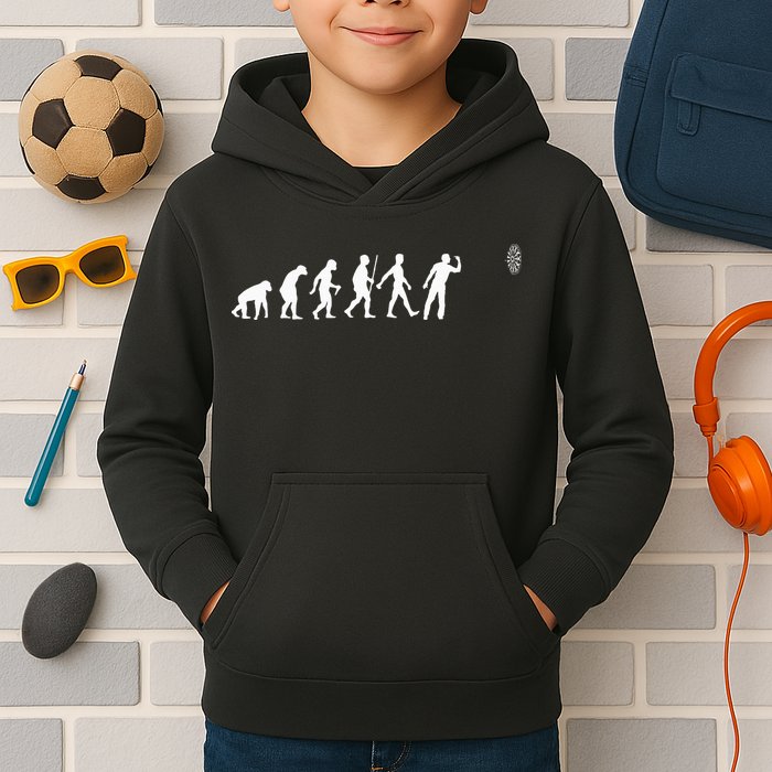 Funny Dart Bullseye Dartboard Team Players Kids Hoodie