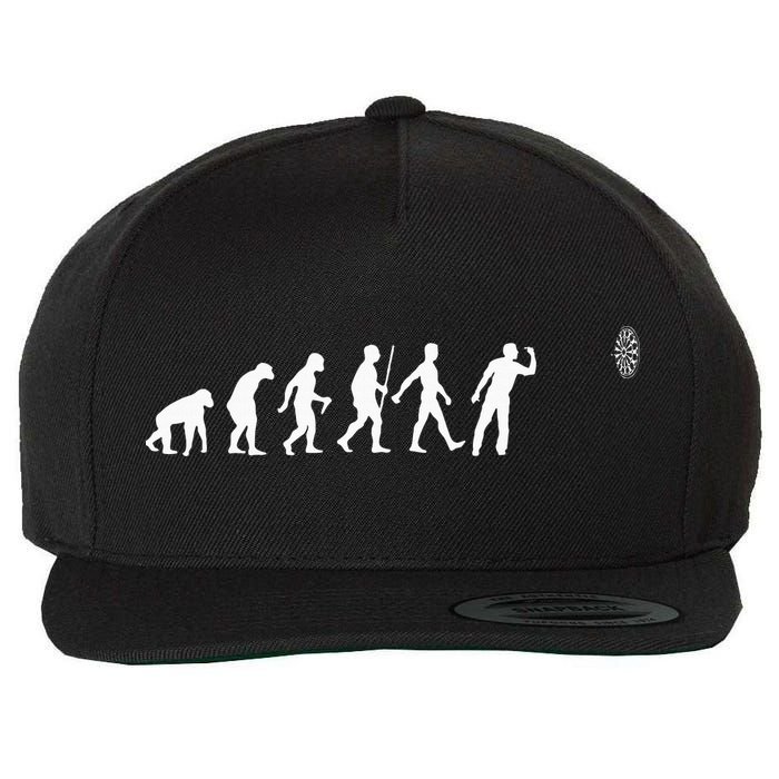 Funny Dart Bullseye Dartboard Team Players Wool Snapback Cap