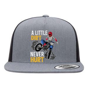 Funny Dirt Bike Design For Boys Girls Motorbike Racing Flat Bill Trucker Hat