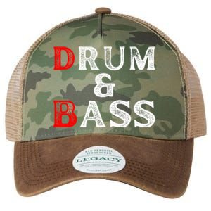 Funny Drum & Bass Rum & Ass Lovers Legacy Tie Dye Trucker Hat