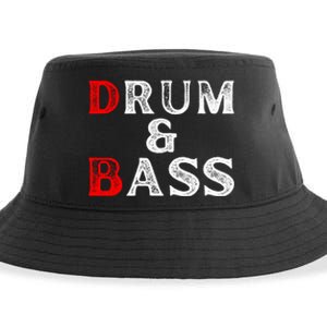 Funny Drum & Bass Rum & Ass Lovers Sustainable Bucket Hat