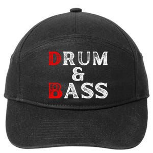 Funny Drum & Bass Rum & Ass Lovers 7-Panel Snapback Hat