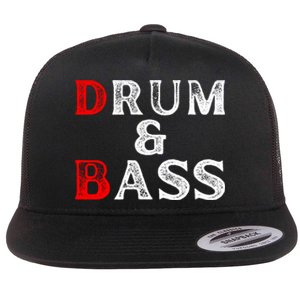 Funny Drum & Bass Rum & Ass Lovers Flat Bill Trucker Hat