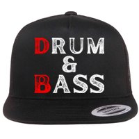 Funny Drum & Bass Rum & Ass Lovers Flat Bill Trucker Hat