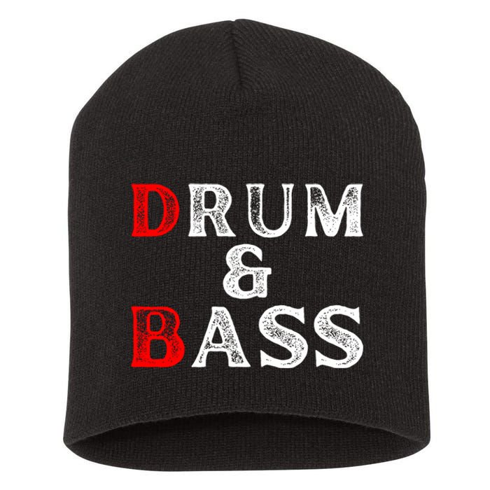 Funny Drum & Bass Rum & Ass Lovers Short Acrylic Beanie