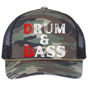 Funny Drum & Bass Rum & Ass Lovers Retro Rope Trucker Hat Cap