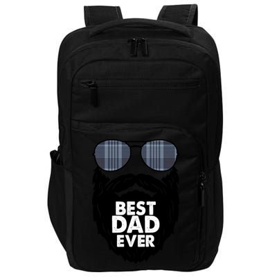 Father's Day Best Dad Ever Funny Beard Glasses Gift For Father Impact Tech Backpack