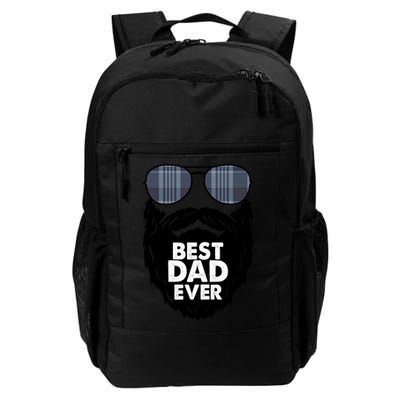 Father's Day Best Dad Ever Funny Beard Glasses Gift For Father Backpack