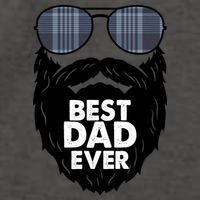 Father's Day Best Dad Ever Funny Beard Glasses Gift For Father Vector Backpack