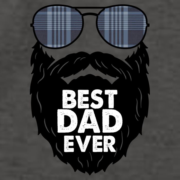 Father's Day Best Dad Ever Funny Beard Glasses Gift For Father Vector Backpack