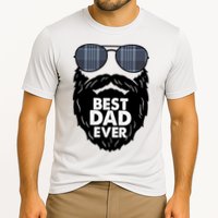 Father's Day Best Dad Ever Funny Beard Glasses Gift For Father Cooling Performance Crew T-Shirt