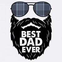 Father's Day Best Dad Ever Funny Beard Glasses Gift For Father Cooling Performance Crew T-Shirt