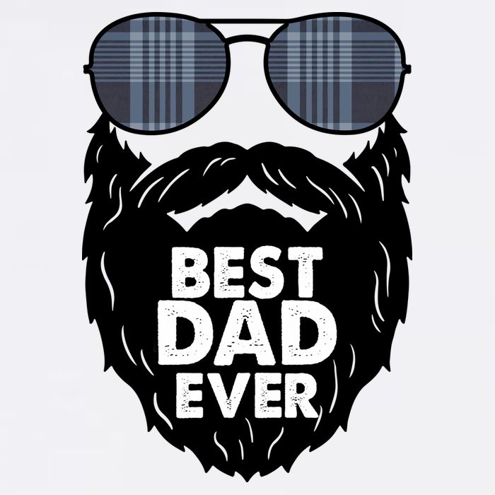 Father's Day Best Dad Ever Funny Beard Glasses Gift For Father Cooling Performance Crew T-Shirt
