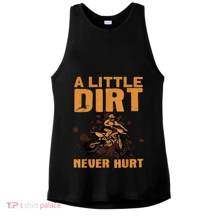 Funny Dirt Bike For Men Women Motocross Dirtbike Lover Ladies PosiCharge Tri-Blend Wicking Tank