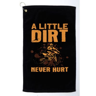 Funny Dirt Bike For Men Women Motocross Dirtbike Lover Platinum Collection Golf Towel