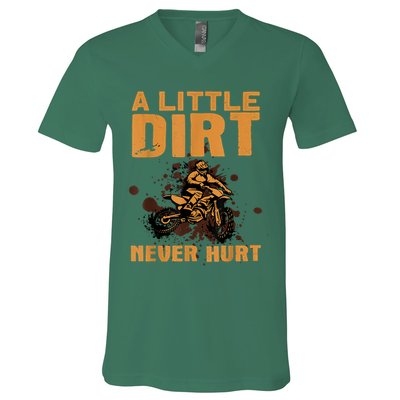 Funny Dirt Bike For Men Women Motocross Dirtbike Lover V-Neck T-Shirt