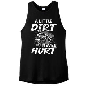 Funny Dirt Bike Gift For Boys Motorcycle Motocross Biker Ladies PosiCharge Tri-Blend Wicking Tank