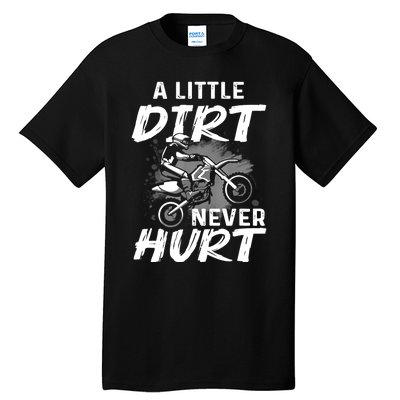 Funny Dirt Bike Gift For Boys Motorcycle Motocross Biker Tall T-Shirt