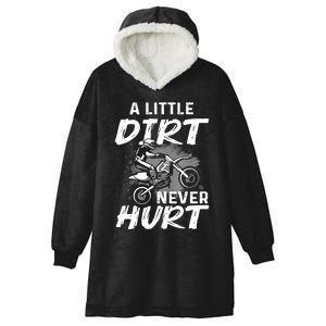 Funny Dirt Bike Gift For Boys Motorcycle Motocross Biker Hooded Wearable Blanket