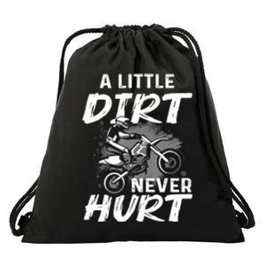 Funny Dirt Bike Gift For Boys Motorcycle Motocross Biker Drawstring Bag