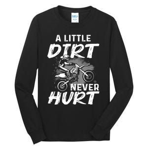 Funny Dirt Bike Gift For Boys Motorcycle Motocross Biker Tall Long Sleeve T-Shirt