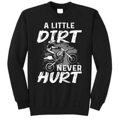 Funny Dirt Bike Gift For Boys Motorcycle Motocross Biker Tall Sweatshirt