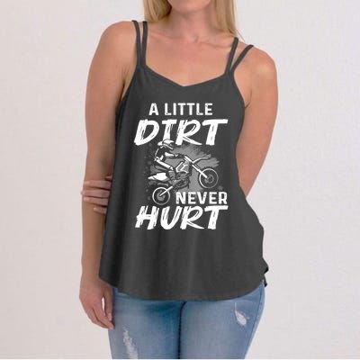 Funny Dirt Bike Gift For Boys Motorcycle Motocross Biker Women's Strappy Tank