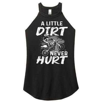 Funny Dirt Bike Gift For Boys Motorcycle Motocross Biker Women’s Perfect Tri Rocker Tank