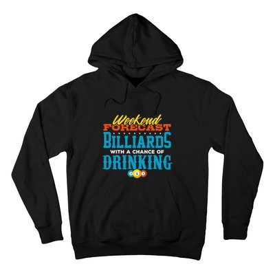 Father's Day Billiards With A Chance Of Drinking Gift For Dad Hoodie