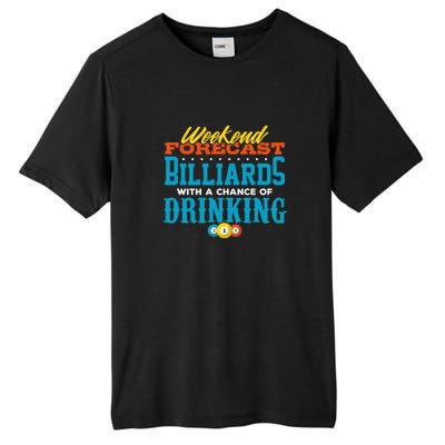 Father's Day Billiards With A Chance Of Drinking Gift For Dad Tall Fusion ChromaSoft Performance T-Shirt