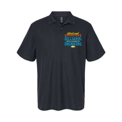 Father's Day Billiards With A Chance Of Drinking Gift For Dad Softstyle Adult Sport Polo