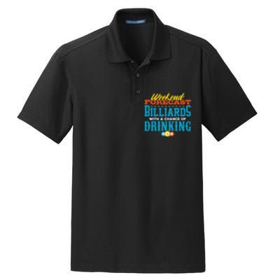 Father's Day Billiards With A Chance Of Drinking Gift For Dad Dry Zone Grid Polo