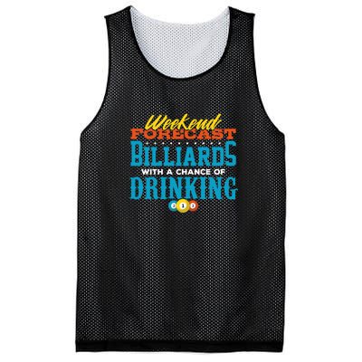 Father's Day Billiards With A Chance Of Drinking Gift For Dad Mesh Reversible Basketball Jersey Tank