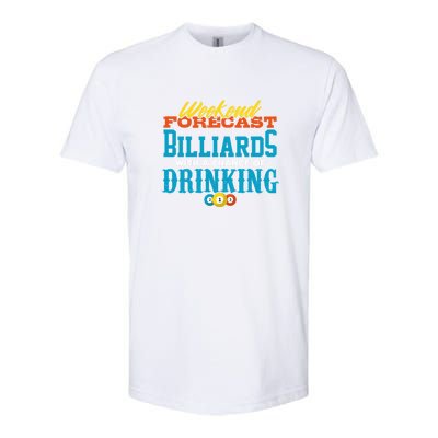 Father's Day Billiards With A Chance Of Drinking Gift For Dad Softstyle CVC T-Shirt