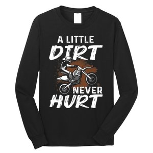 Funny Dirt Bike Gift For Boys Motorcycle Motocross Biker Long Sleeve Shirt