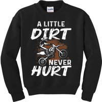 Funny Dirt Bike Gift For Boys Motorcycle Motocross Biker Kids Sweatshirt