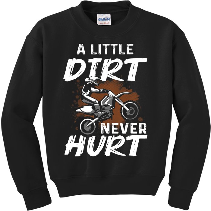 Funny Dirt Bike Gift For Boys Motorcycle Motocross Biker Kids Sweatshirt