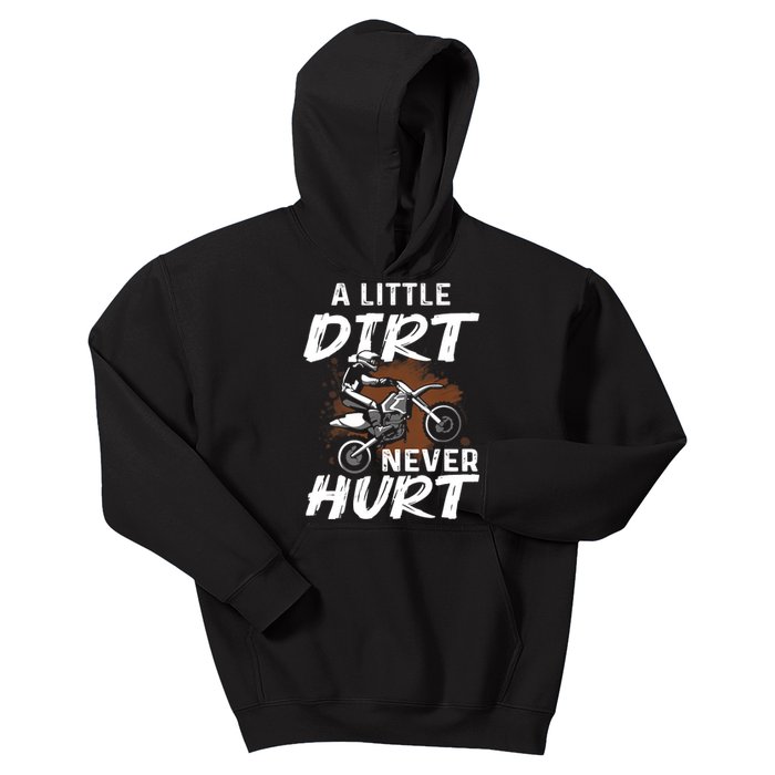 Funny Dirt Bike Gift For Boys Motorcycle Motocross Biker Kids Hoodie