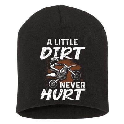 Funny Dirt Bike Gift For Boys Motorcycle Motocross Biker Short Acrylic Beanie